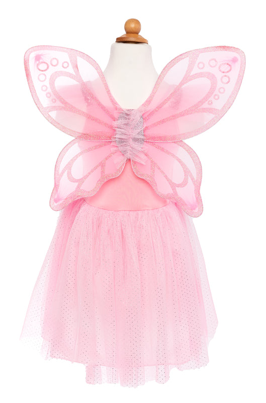Pink Sequins Butterfly Dress & Wings - Size 5-7