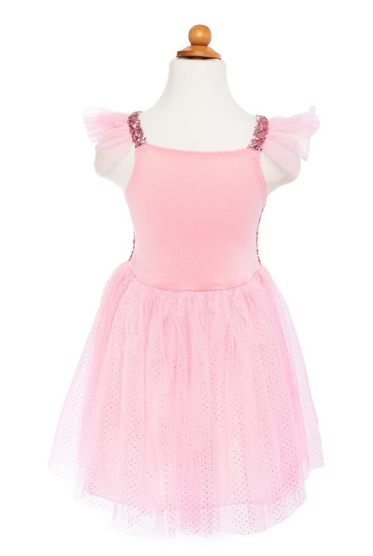 Pink Sequins Butterfly Dress & Wings - Size 5-7