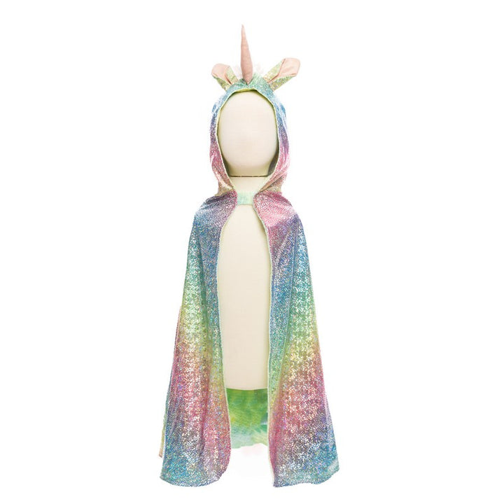 Rainbow Reversible Unicorn Dragon Cape