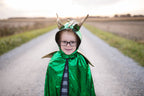 Green & Gold Dragon Cape - Size 5-6