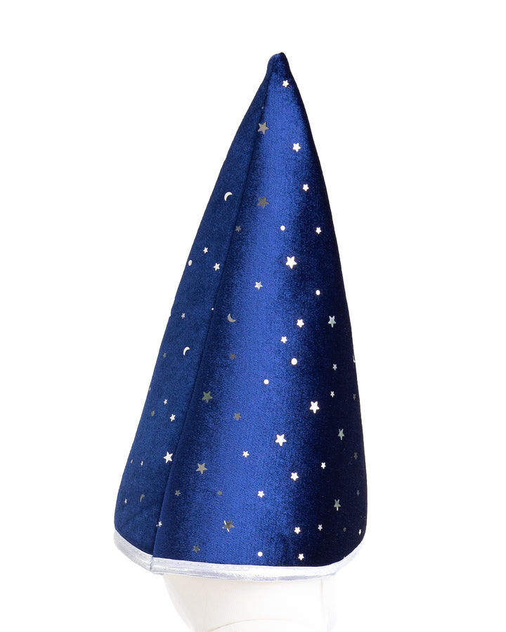 Blue & Silver Sparkle Wizard Cape & Hat - Size 4-6