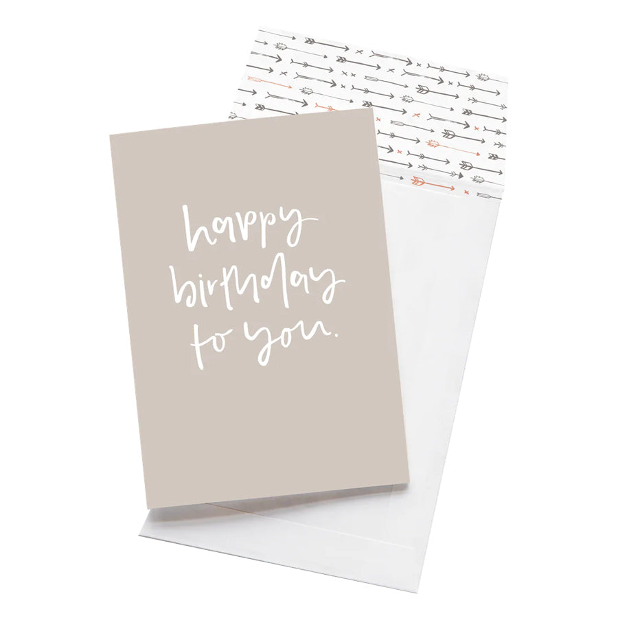 Greeting Card - Happy Birthday To You