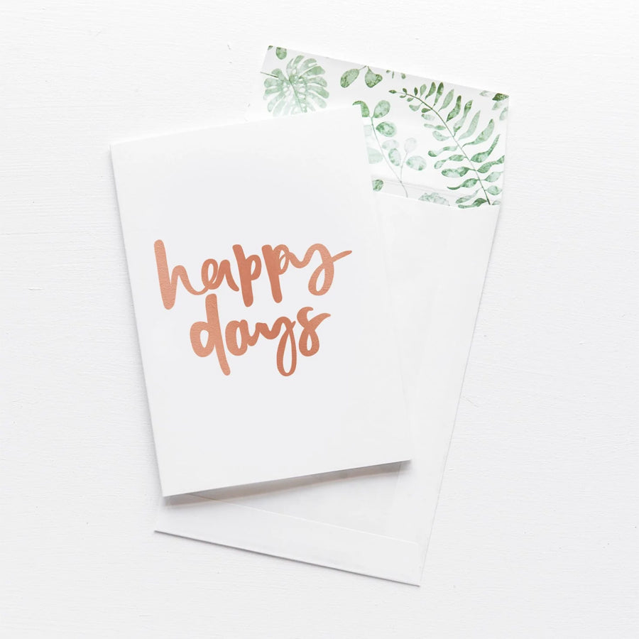 Greeting Card - Happy Days