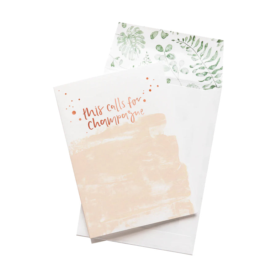 Greeting Card - This Calls For Champagne