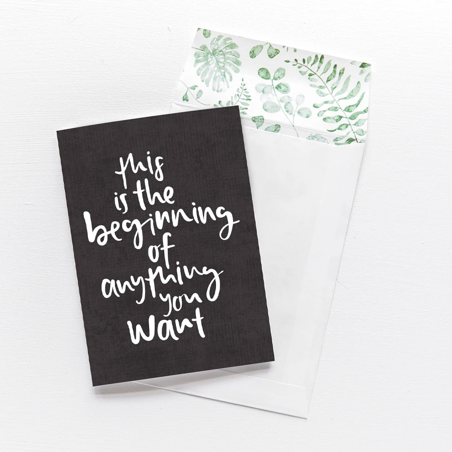 Greeting Card - This is the Beginning