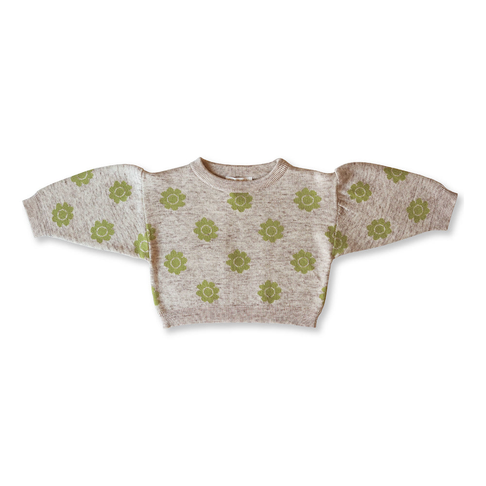 Grown Pansy Pull Over - Lime & Marle