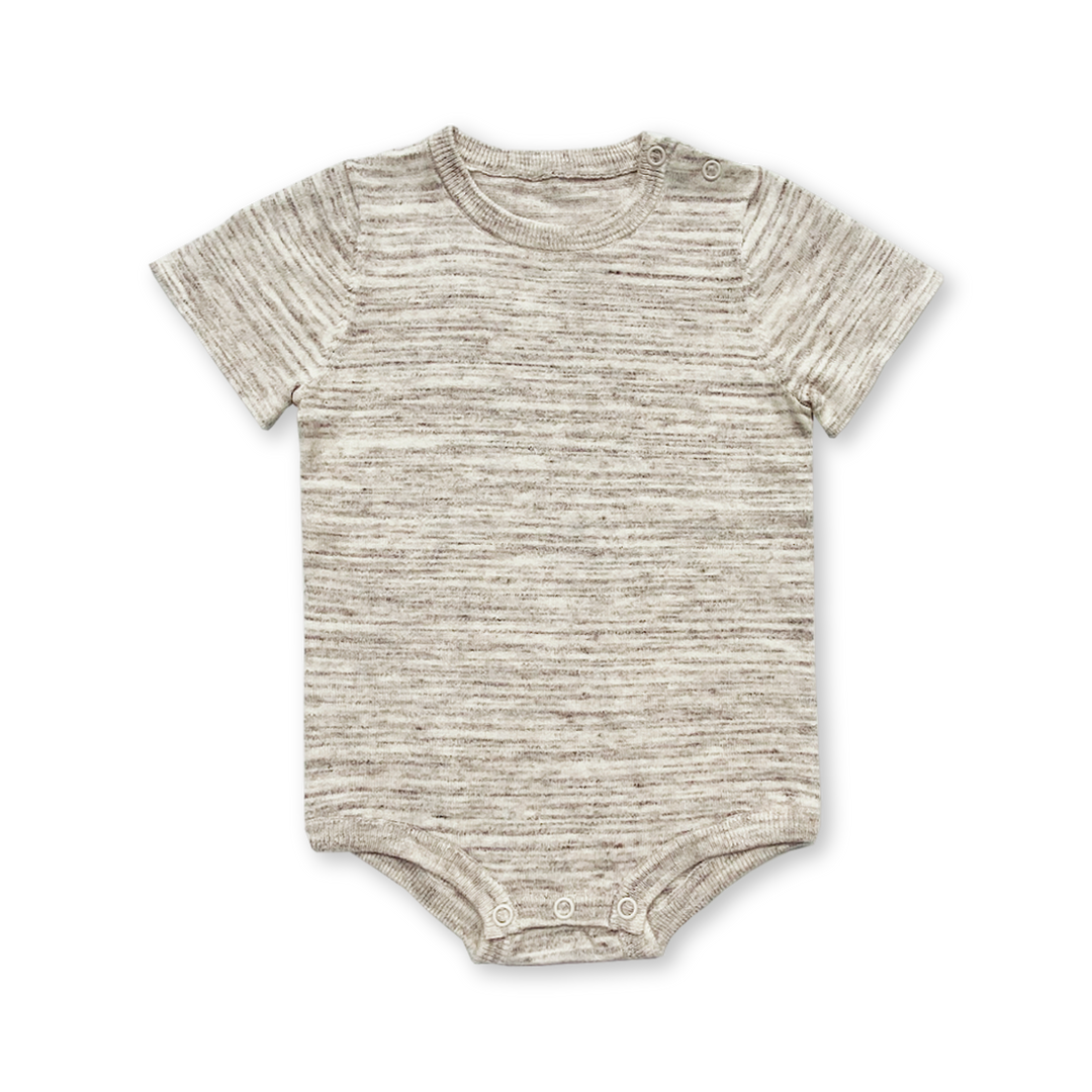 Grown Knitted Tee Bodysuit - Wheat