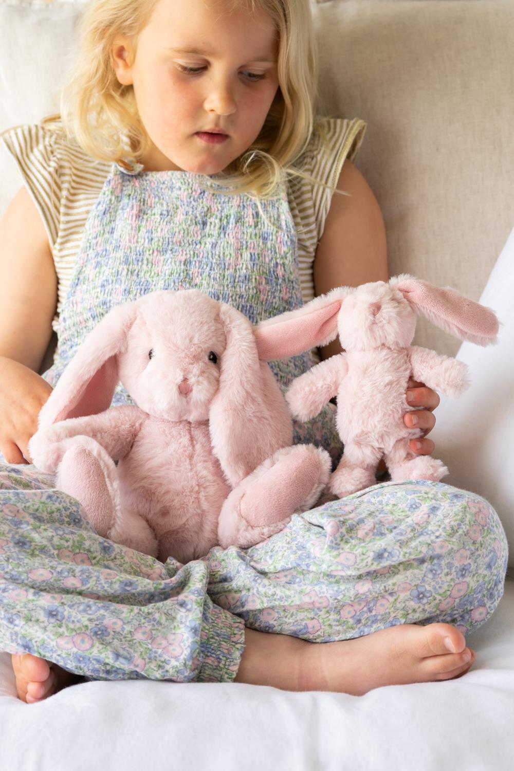 Pixie Rabbit Bag Pixie the Bunny Pink Rattle – Daisy and Hen
