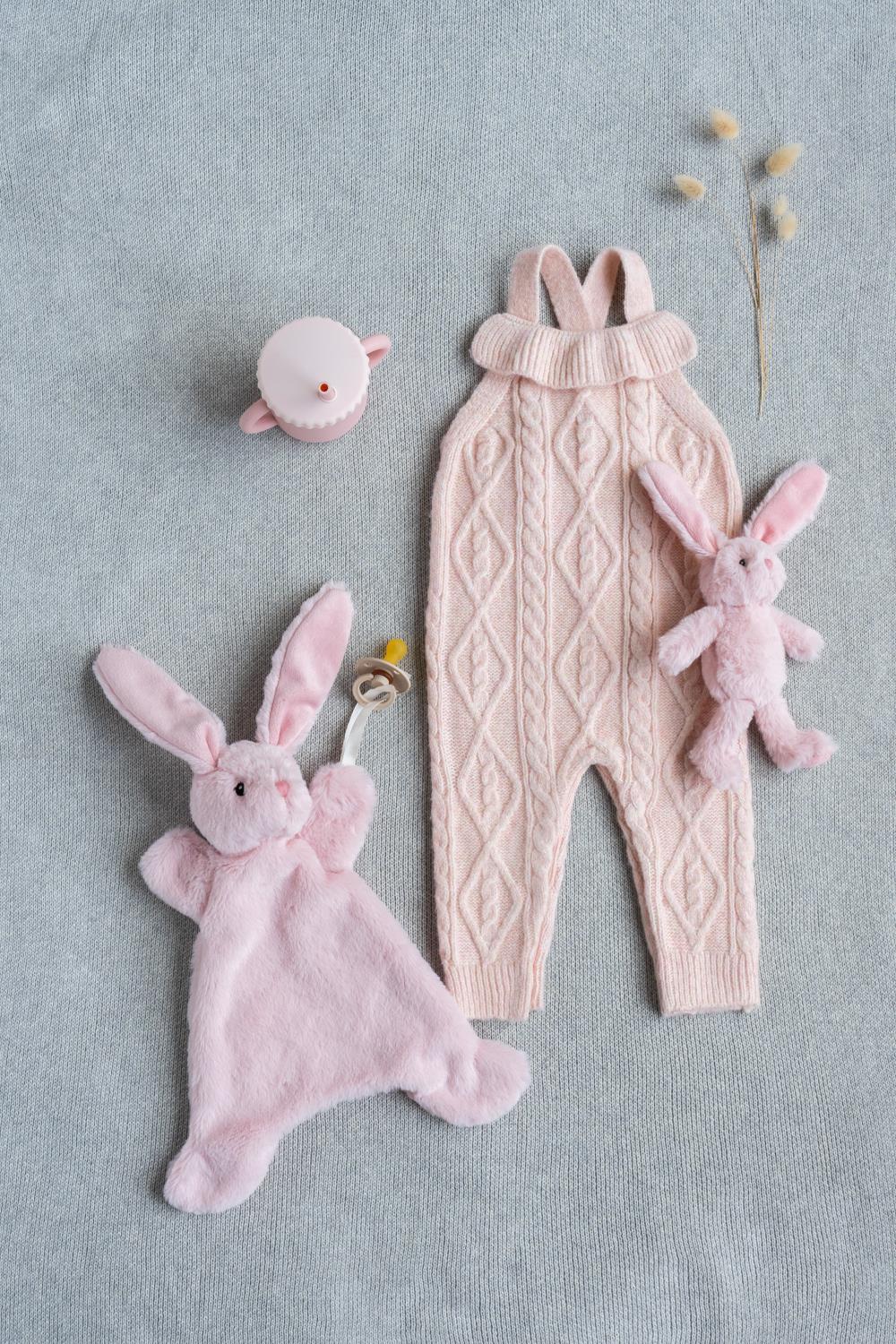 Pixie Rabbit Bag Pixie the Bunny Pink Rattle – Daisy and Hen