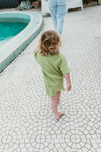 Grown Hemp Ribbed Shorts - Lime
