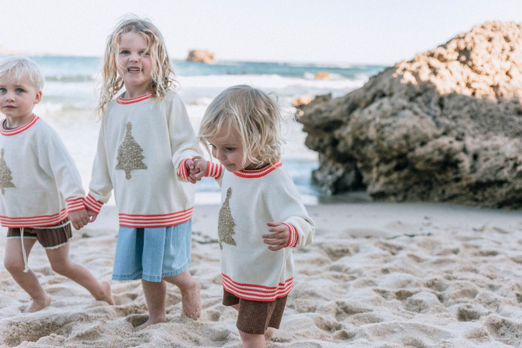 Grown Christmas Tinsel Jumper - Milk