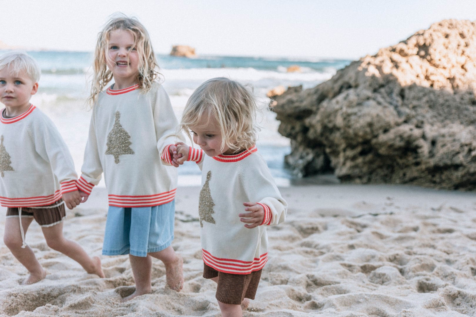 Grown Christmas Tinsel Jumper - Milk