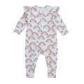 Rainbow Zip Romper - Sky