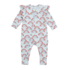 Huxbaby Rainbow Zip Romper - Sky