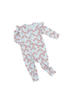 Huxbaby Rainbow Zip Romper - Sky