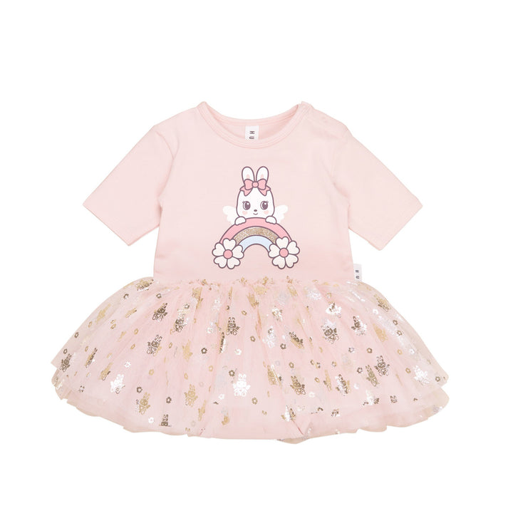 Huxbaby Fairy Bunny Ballet Onesie - Pink Pearl