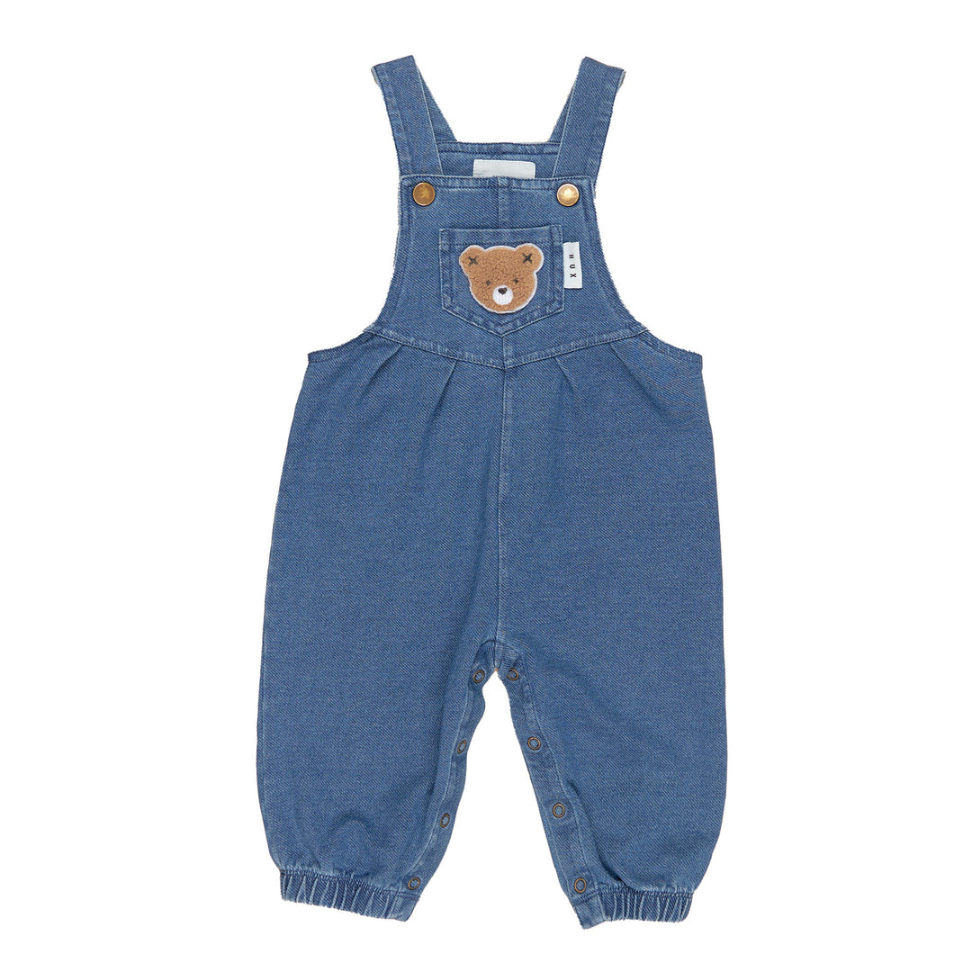 Huxbaby Huxbear Knit Denim Overalls