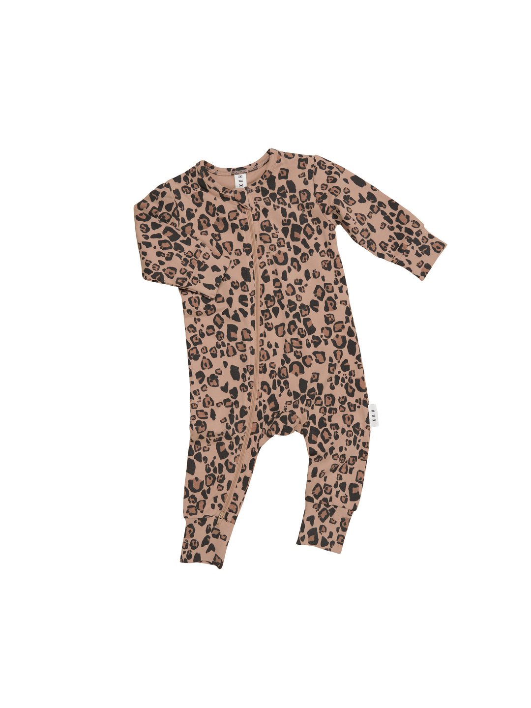 Huxbaby Jaguar Zip Romper - Maple Sugar