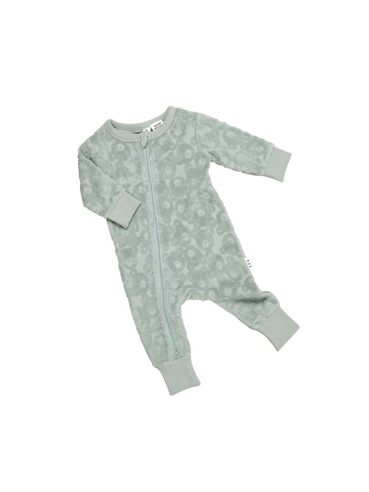 Huxbaby Huxbear Terry Zip Romper - Surf