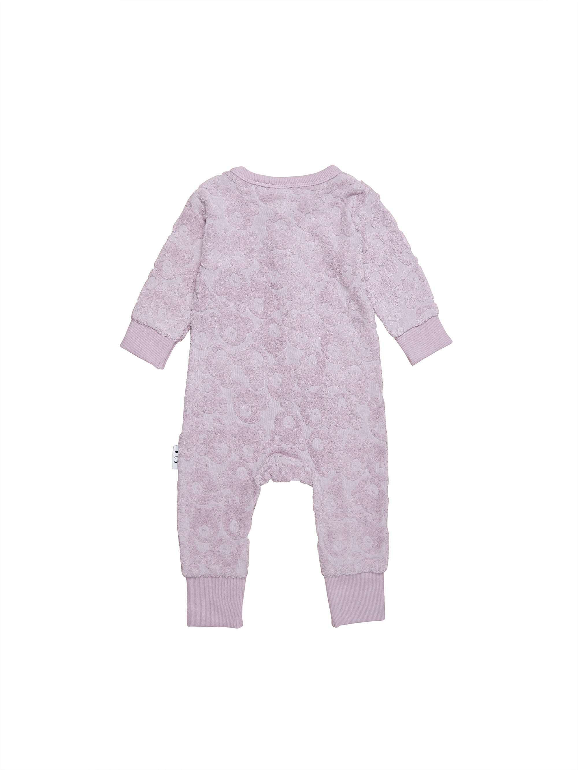 Huxbaby Huxbear Terry Zip Romper - Lavender