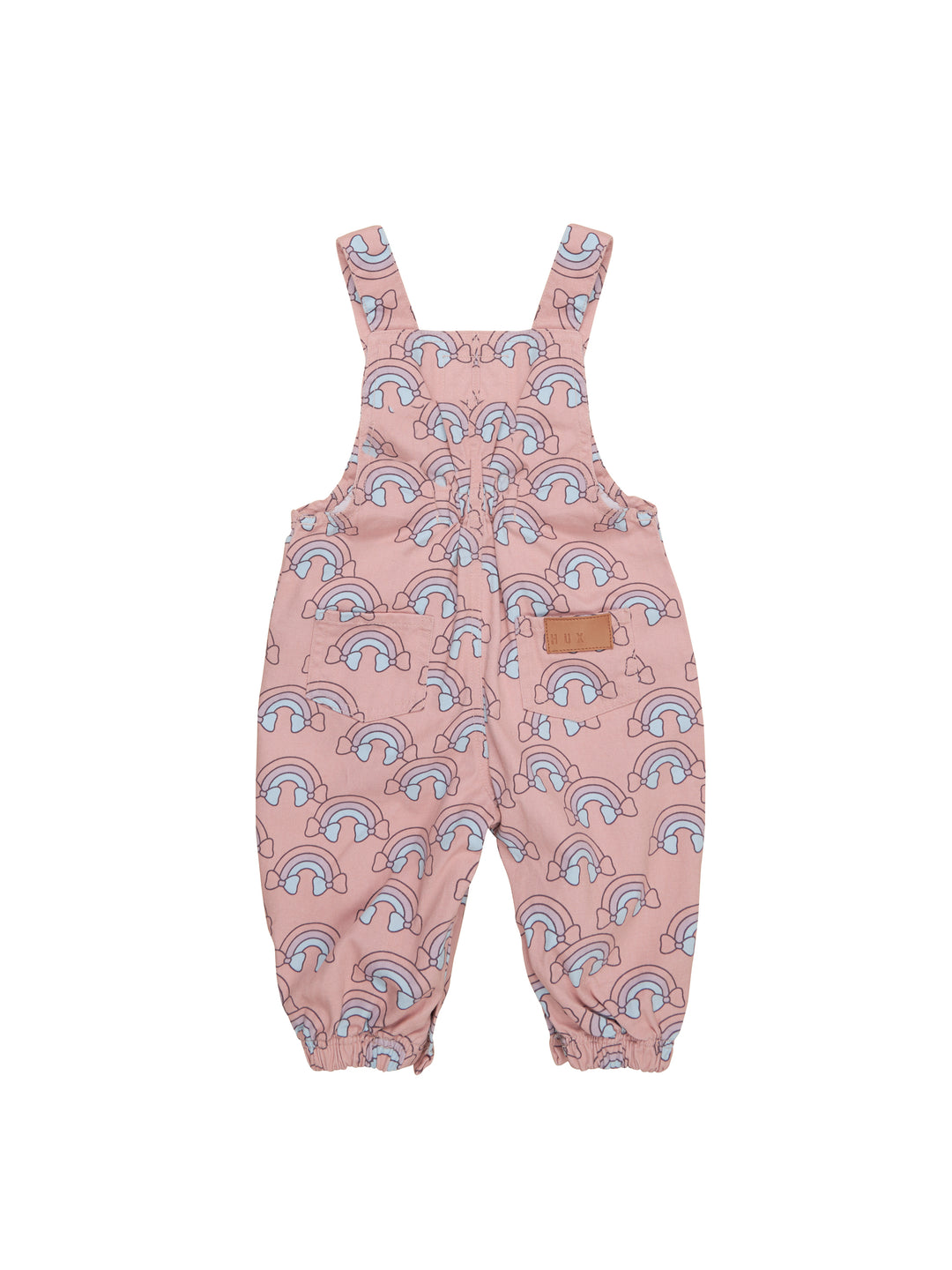 Huxbaby Rainbow Overalls - Dusty Rose