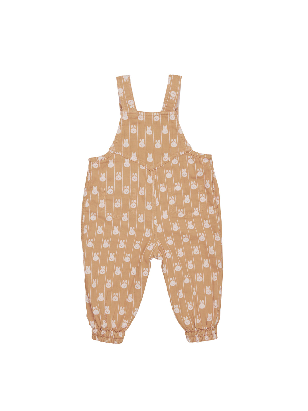 Huxbaby Bunny Stripe Reversible Overalls - Rose + Biscuit