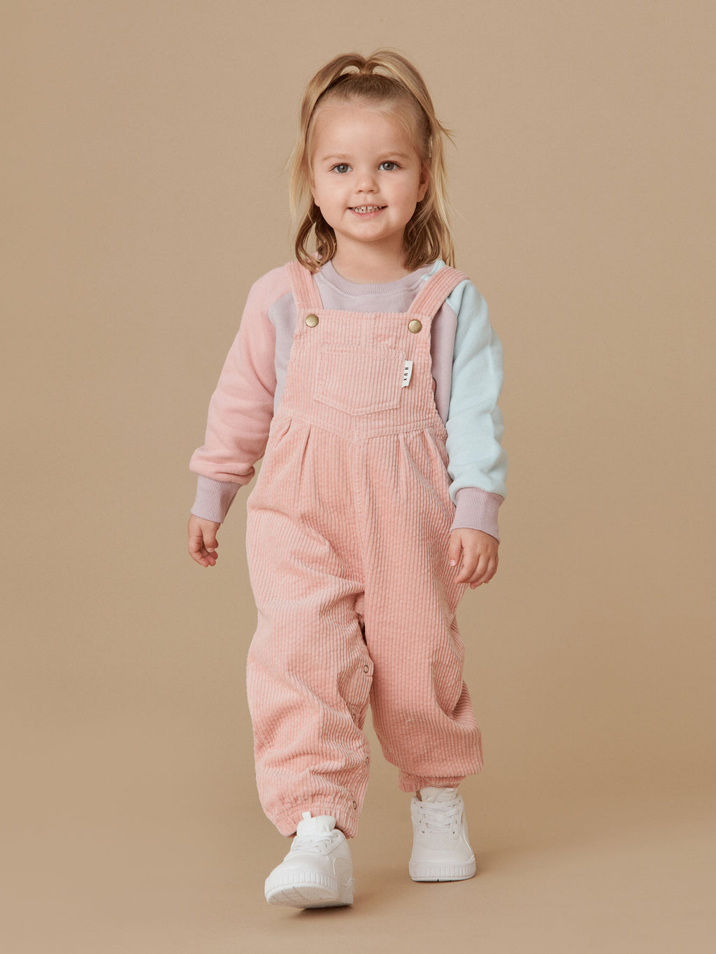 Huxbaby Cord Overalls - Rosebud