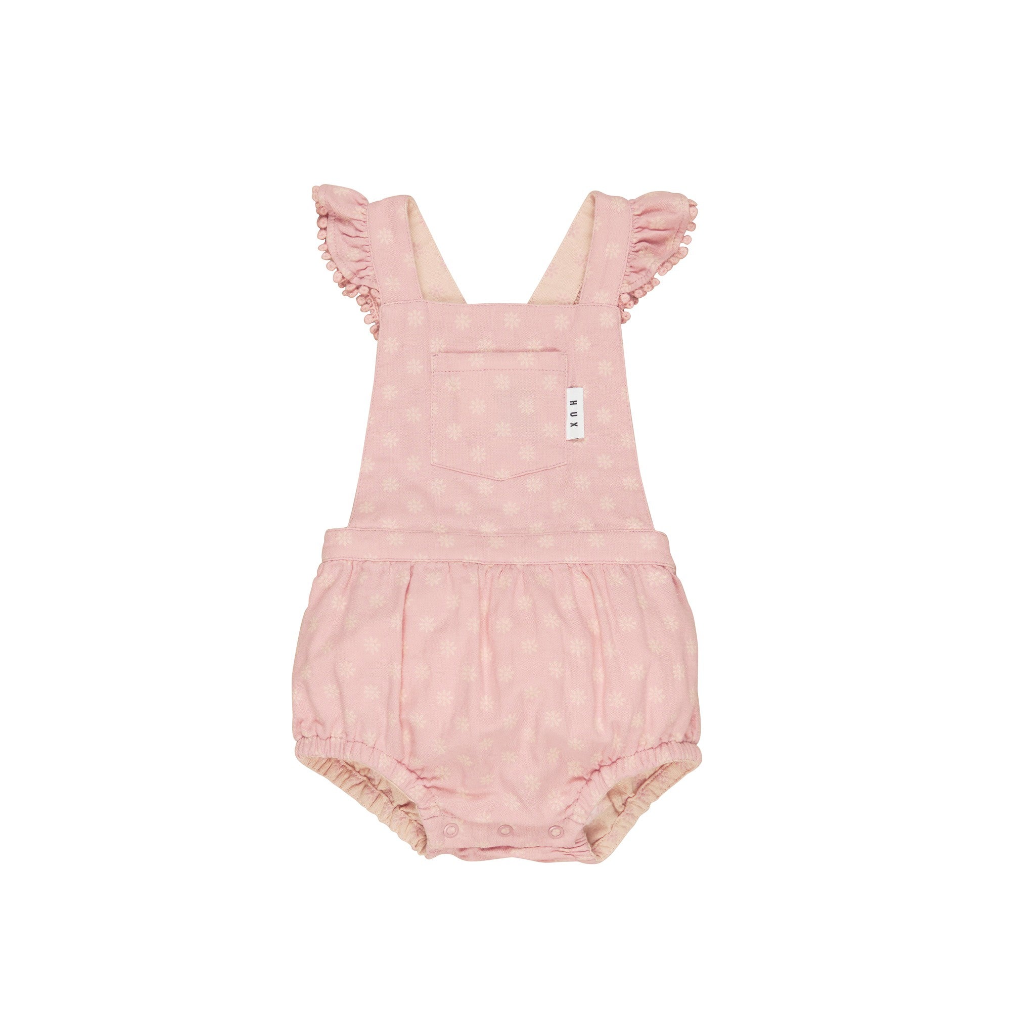 Huxbaby Daisy Reversible Playsuit - Dusty Rose + Sunkiss