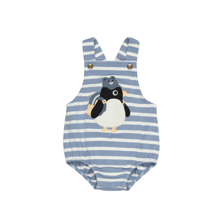 Huxbaby Percy Stripe Onesie - Lake