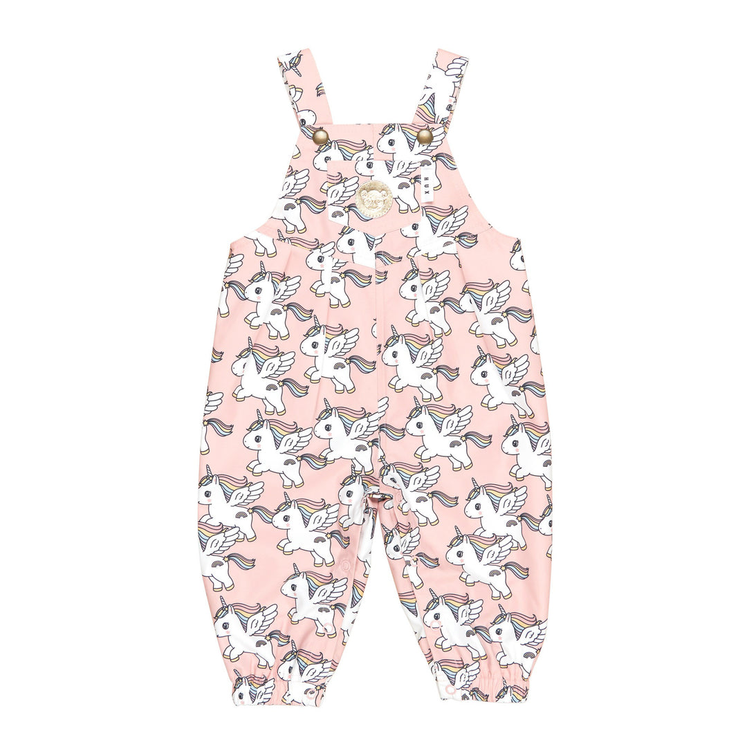 Huxbaby Magical Unicorn Puddle Suit - Rosebud