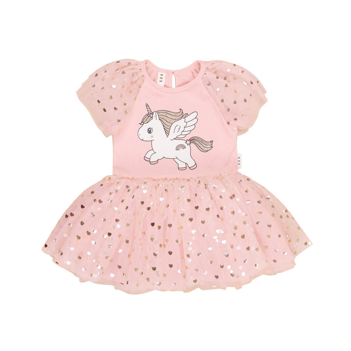 Huxbaby Glitter Unicorn Ballet Dress - Rosebud