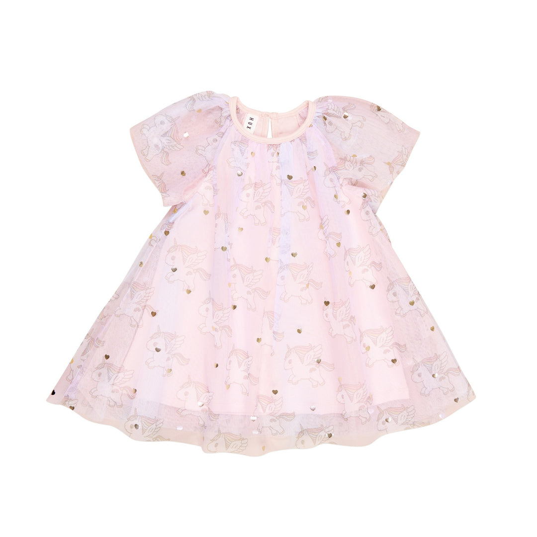 Huxbaby Magical Unicorn Flutter Dress