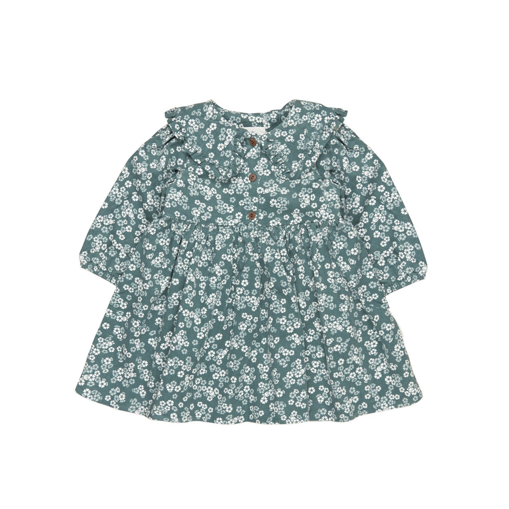 Peek A Boo Bunny Collar Dress - Spruce