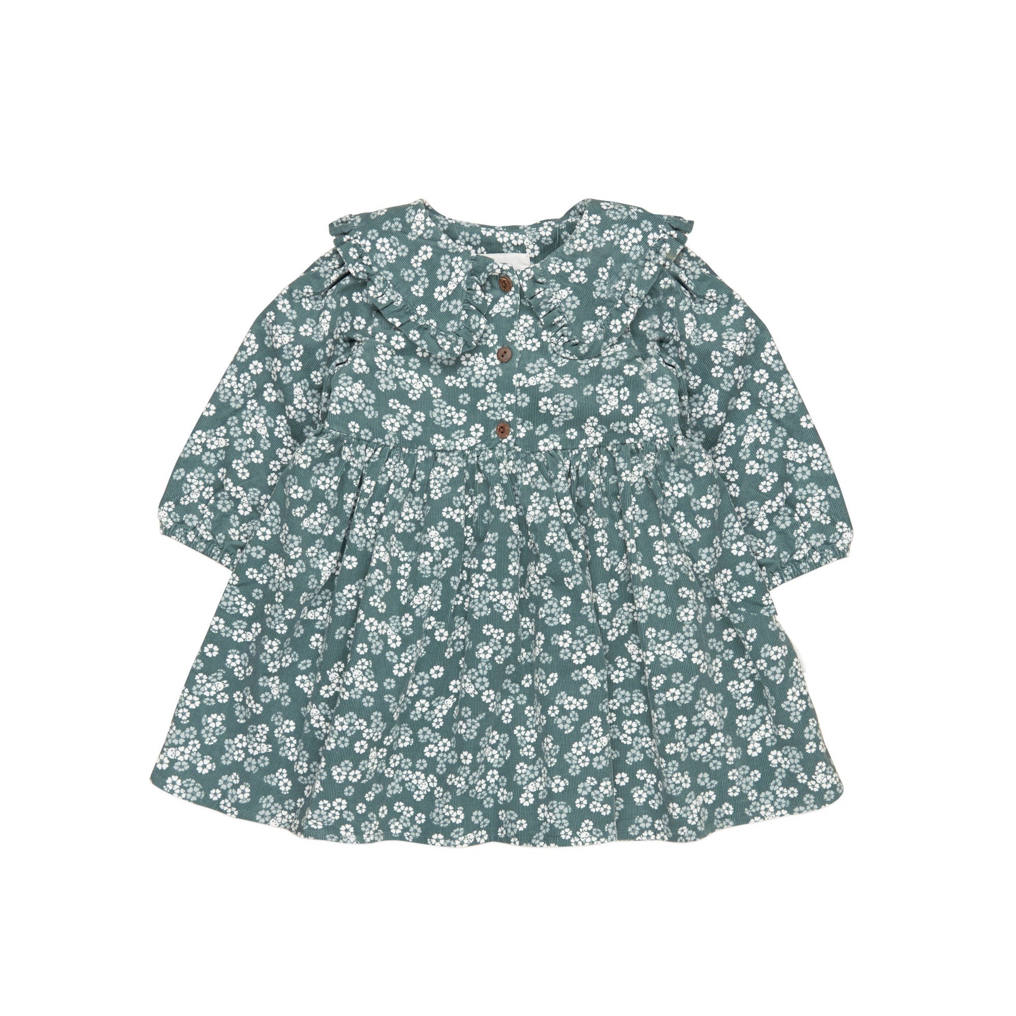 Peek A Boo Bunny Collar Dress - Spruce