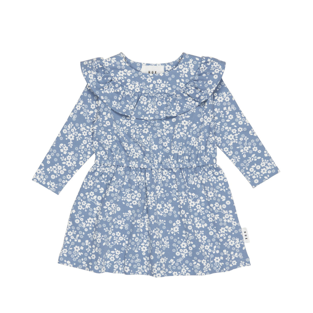 Huxbaby Floral Lake Frill Neck Dress