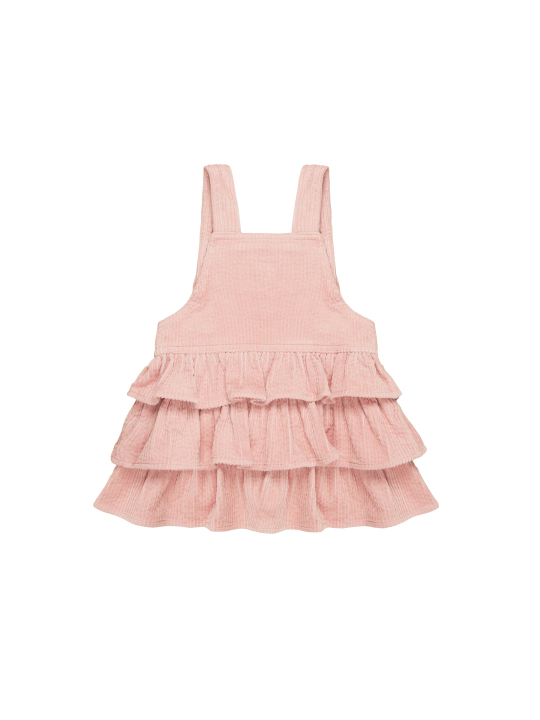 Huxbaby Cord Overall Frill Dress - Rosebud