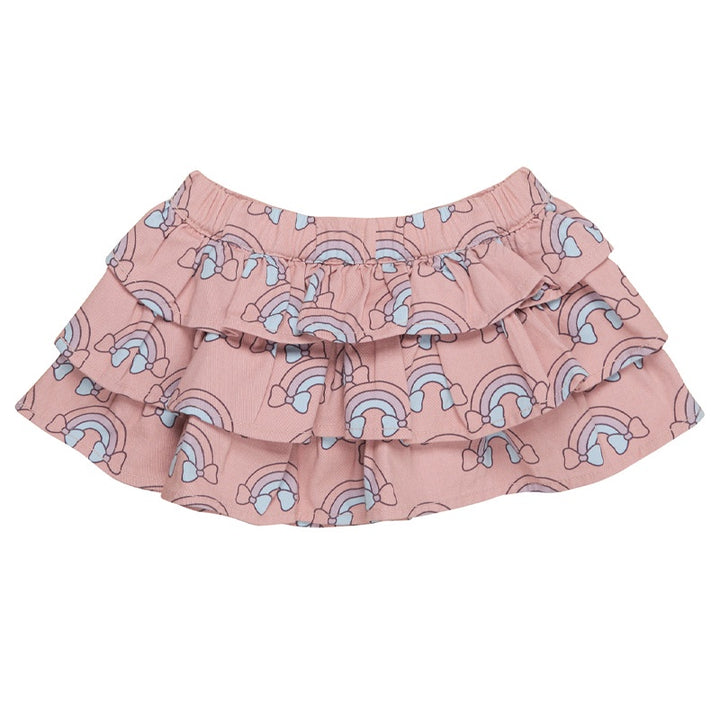 Huxbaby Rainbow Frill Skirt - Dusty Rose