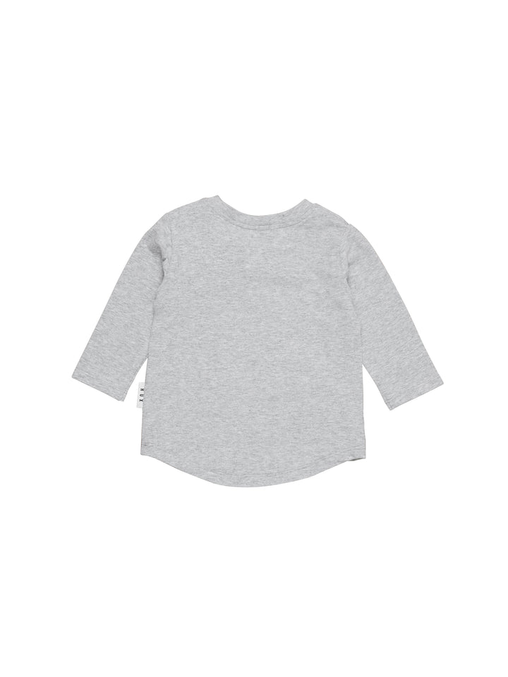 Huxbaby Racer Bear Top - Grey Marle