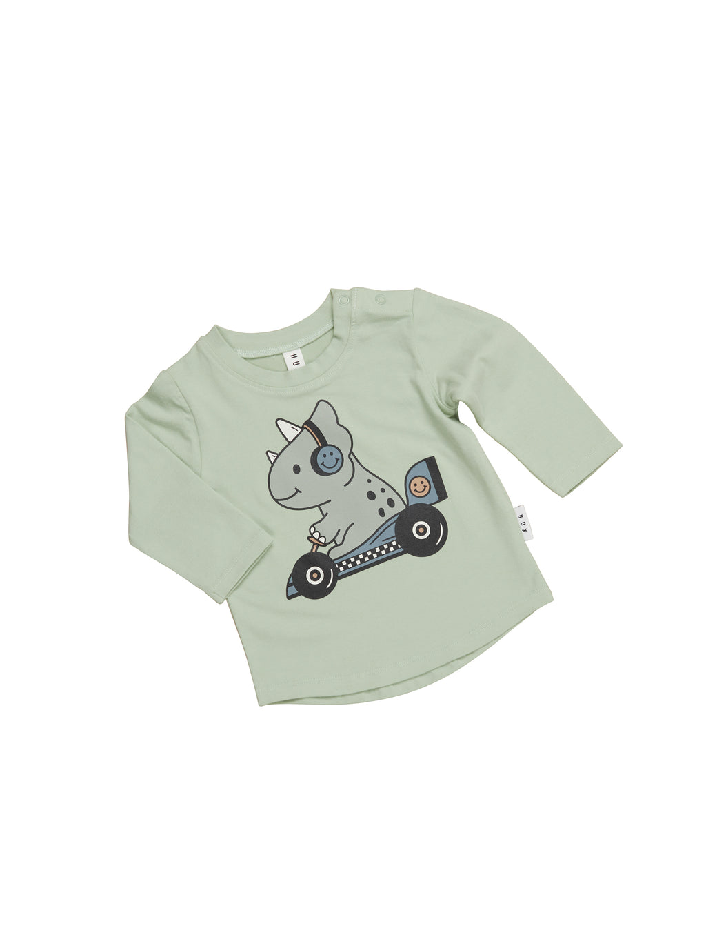 Huxbaby Dino Racer Top - Thyme