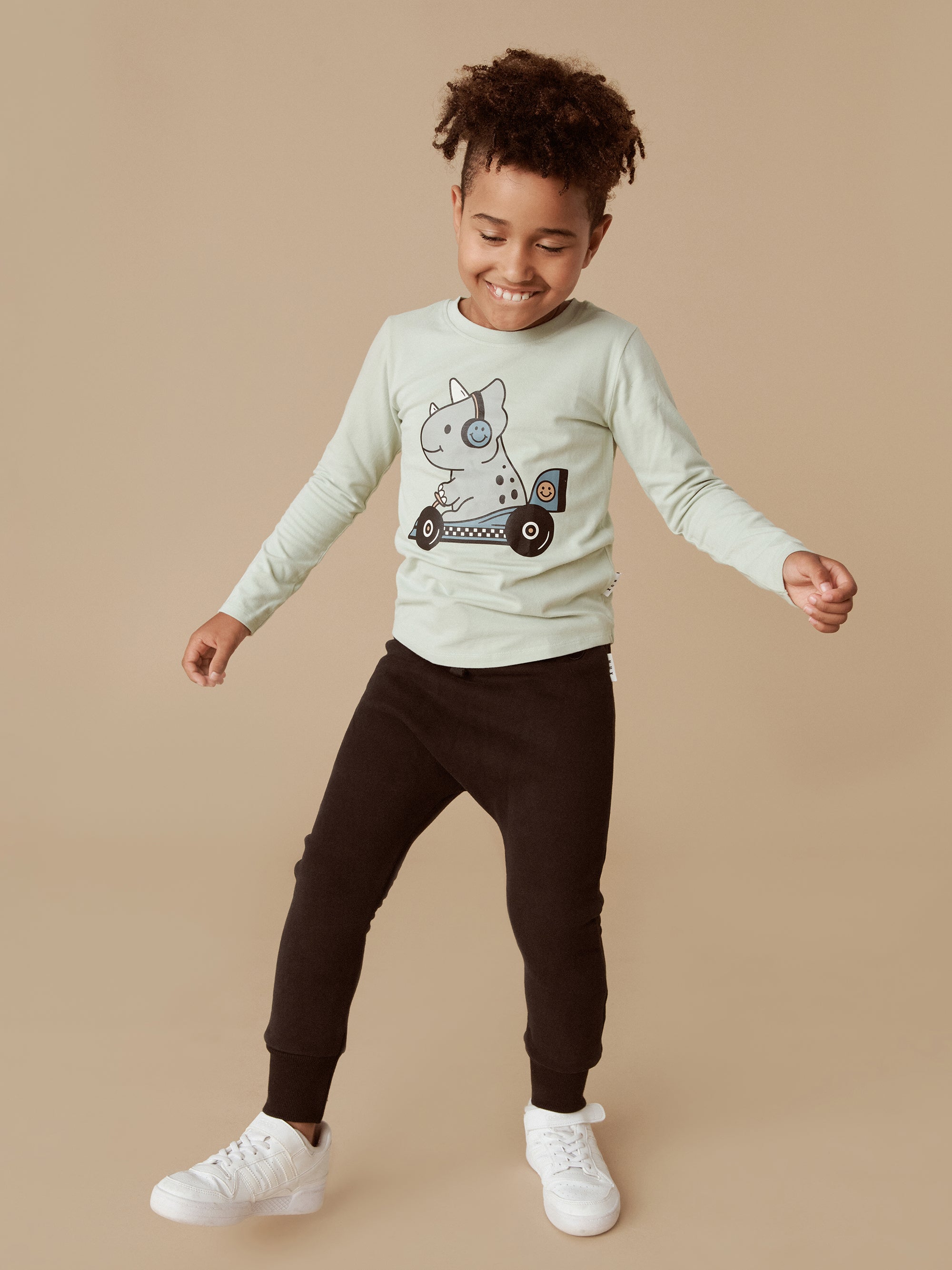 Huxbaby Dino Racer Top - Thyme