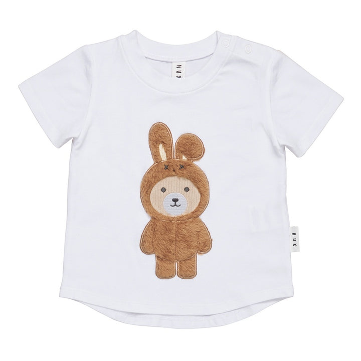 Huxbaby Bunny Bear T-Shirt - White