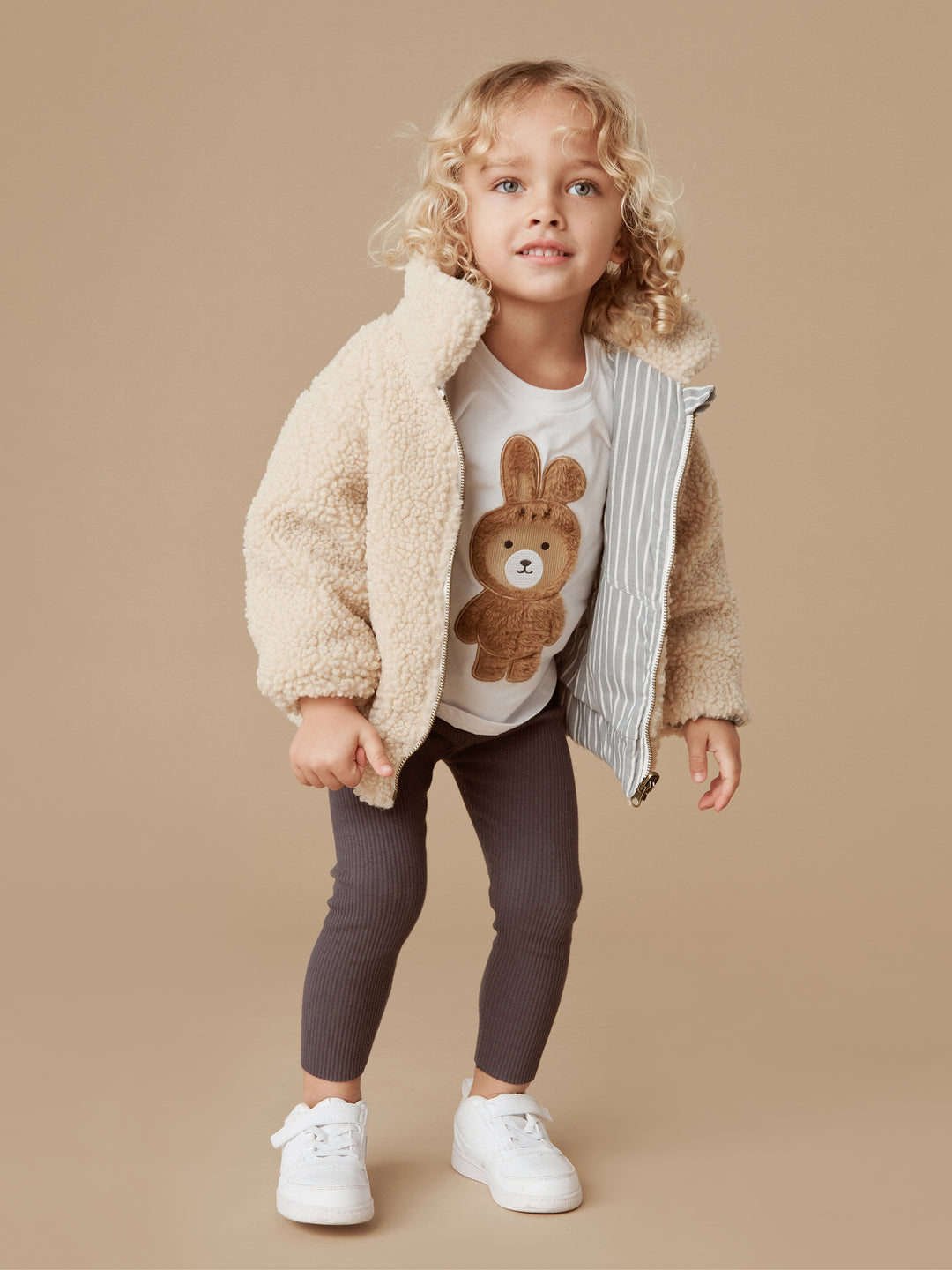 Huxbaby Bunny Bear T-Shirt - White