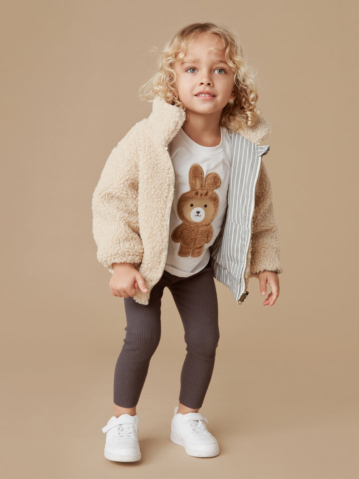 Huxbaby Bunny Bear T-Shirt - White