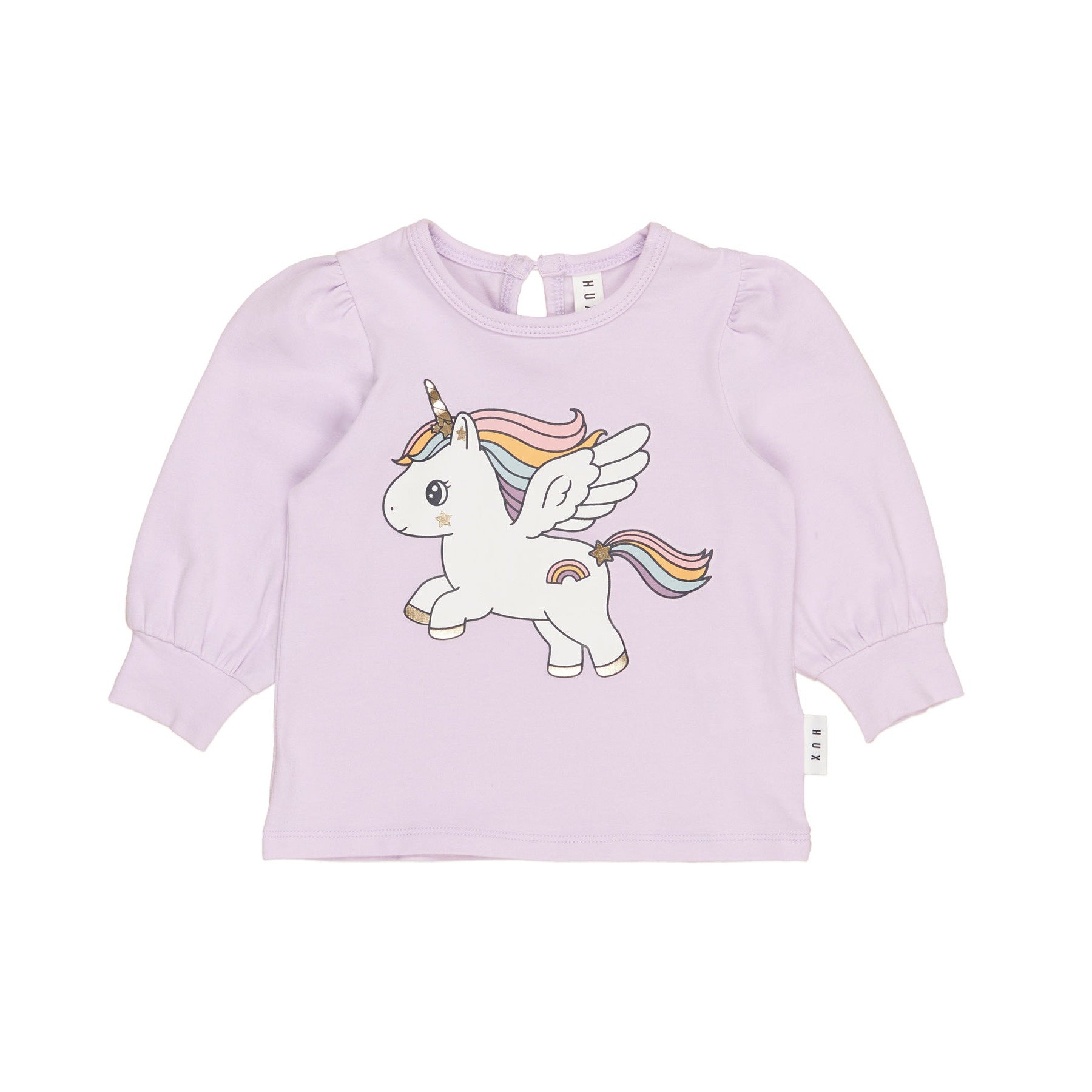 Magical Unicorn Puff Top - Bright Orchid