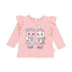 Fairy Friends Frill Top - Dusty Rose