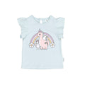 Enchanted Friends Frill T-Shirt - Blue Misty