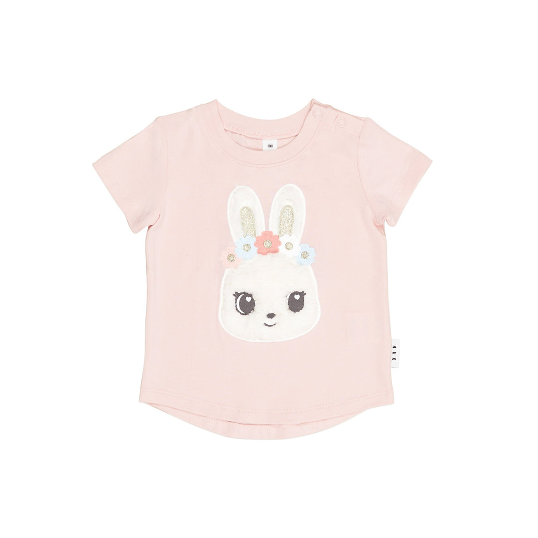 Huxbaby Blossom Fur Bunny T-Shirt - Pink Pearl