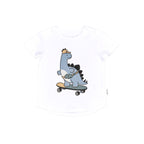 Skatin' Dino T-Shirt - White