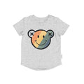 Smiley Rainbow T-Shirt - Grey Marle
