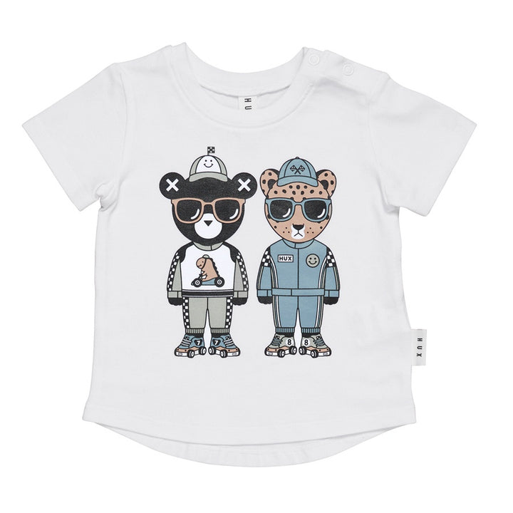 Huxbaby Racer Pals T-Shirt - White